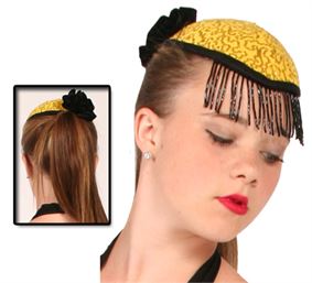 #HAT9 - Teardrop Hat with Beaded Fringe